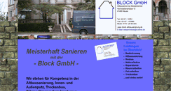 Desktop Screenshot of block-altbausanierung.de